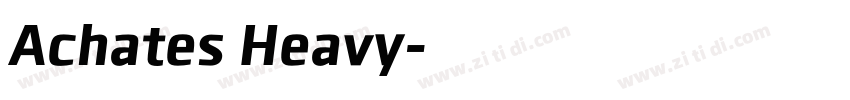 Achates Heavy字体转换